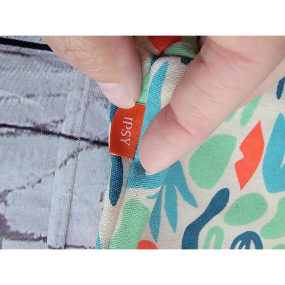 Ipsy Force Of Nature tropical Beach print makeup Glam bag - Picture 4 of 7